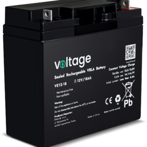 Akumulator AGM Voltage 12V 18Ah VE12-18 (Żywotność 6-9 lat)