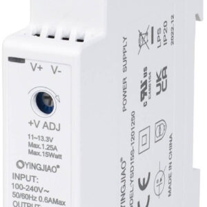ZASILACZ IMPULSOWY NA SZYNĘ DIN YINGJIAO YSD15S-1201250 12V/15W/1.25A