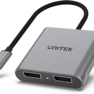 Unitek V1404A Adapter USB-C na 2x port DP 1.4 8K 60Hz