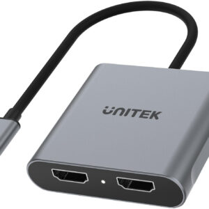 Adapter Unitek USB-C na 2x HDMI 4K MST