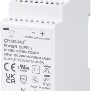 ZASILACZ IMPULSOWY NA SZYNĘ DIN YINGJIAO YSD30S-1202000 12V/24W/2A