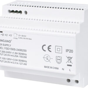 ZASILACZ IMPULSOWY NA SZYNĘ DIN YINGJIAO YSD150S-24006250 24V/150W/6,25A