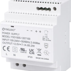 ZASILACZ IMPULSOWY NA SZYNĘ DIN YINGJIAO YSD100S-1207100 12V/85W/7,1A