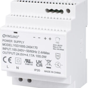 ZASILACZ IMPULSOWY NA SZYNĘ DIN YINGJIAO YSD100S-2403830 24V/92W/3,83A