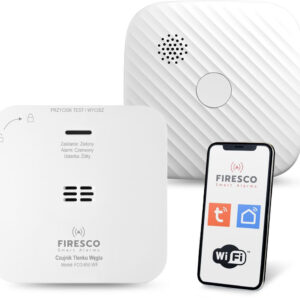 Zestaw czujników FIRESCO czujnik czadu + dymu z WiFi