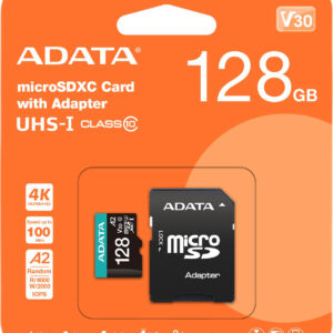 Adata Karta pamięci microSD Premier Pro 128 GB UHS1 U3 V30 A2 + adapter