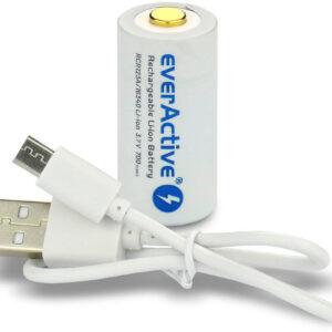 Akumulatorek 16340 / R-CR123 3,7V everActive 700mAh (1 szt.) z zabezpieczeniem