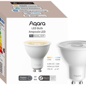 Aqara LED Bulb T2 CCT GU10 | Żarówka LED | Thread, Zigbee, Bluetooth, 450lm, 4.9W