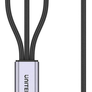 Unitek przewód ładujący USB 3 w 1 czarny