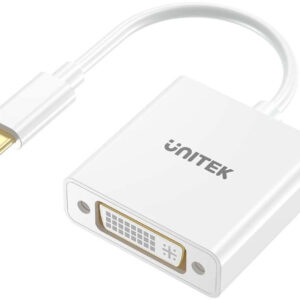 Adapter Unitek USB-C na DVI 1080P@60Hz biały 15cm