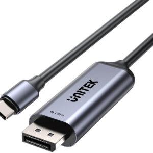Adapter Unitek 8K USB-C do DisplayPort 1,5M - Przewód dwukierunkowy