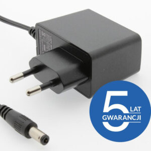 ZASILACZ WTYCZKOWY ESPE 12V 1A 12W WTYK PROSTY 2,1x5,5mm 5 LAT GW.