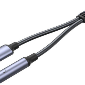 Unitek Adapter USB-C na minijack 3,5mm i USB-C 60W