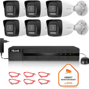 Zestaw monitoringu Hilook 6 kamery IP IPCAM-B8-30DL z dyskiem 2TB