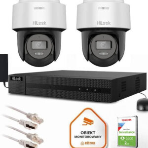 Zestaw monitoringu Hilook 2 kamery IP PTZ-N6-P