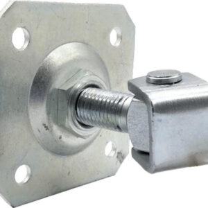 Zawias PSG 61.019.01 z szyldem 100x100x4mm - gwint M20 (regulowany, ucho ocynkowane)