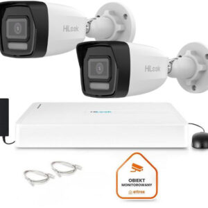 Zestaw do monitoringu Hilook 2 kamery IP IPCAM-B8-30DL/A z dyskiem 1TB