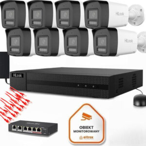 Zestaw do monitoringu Hilook 8 kamery IP IPCAM-B8-30DL/A