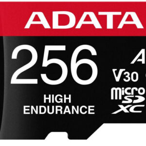 Adata Karta microSD High Endurance 256GB UHS1 U3 V30 A2 100/85MB/s + Adapter