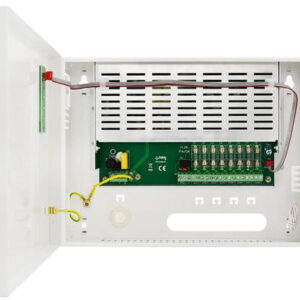 ZASILACZ IMPULSOWY STABILIZOWANY DO 8 KAMER HD Pulsar HPSDC-12V8X1A 12V/8A/8×1A/TOPIC