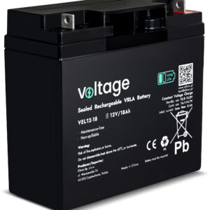 Akumulator AGM Voltage Long Life 12V 18Ah VEL12-18 (Żywotność 15 lat)