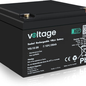 Akumulator AGM Voltage Long Life 12V 28Ah VEL12-28 (Żywotność 15 lat)